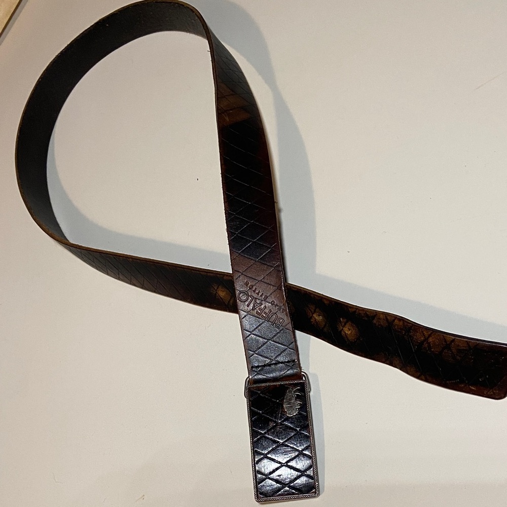 David Bitton “Buffalo”  Leather Men's Belt-Sz. 38